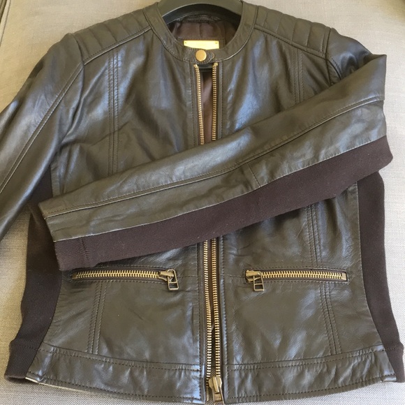 MANGO Leather Biker Jacket - Picture 3 of 5